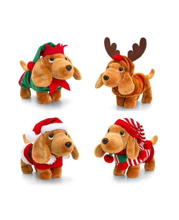 Douggle The Sausage Dog With Christmas Outifits